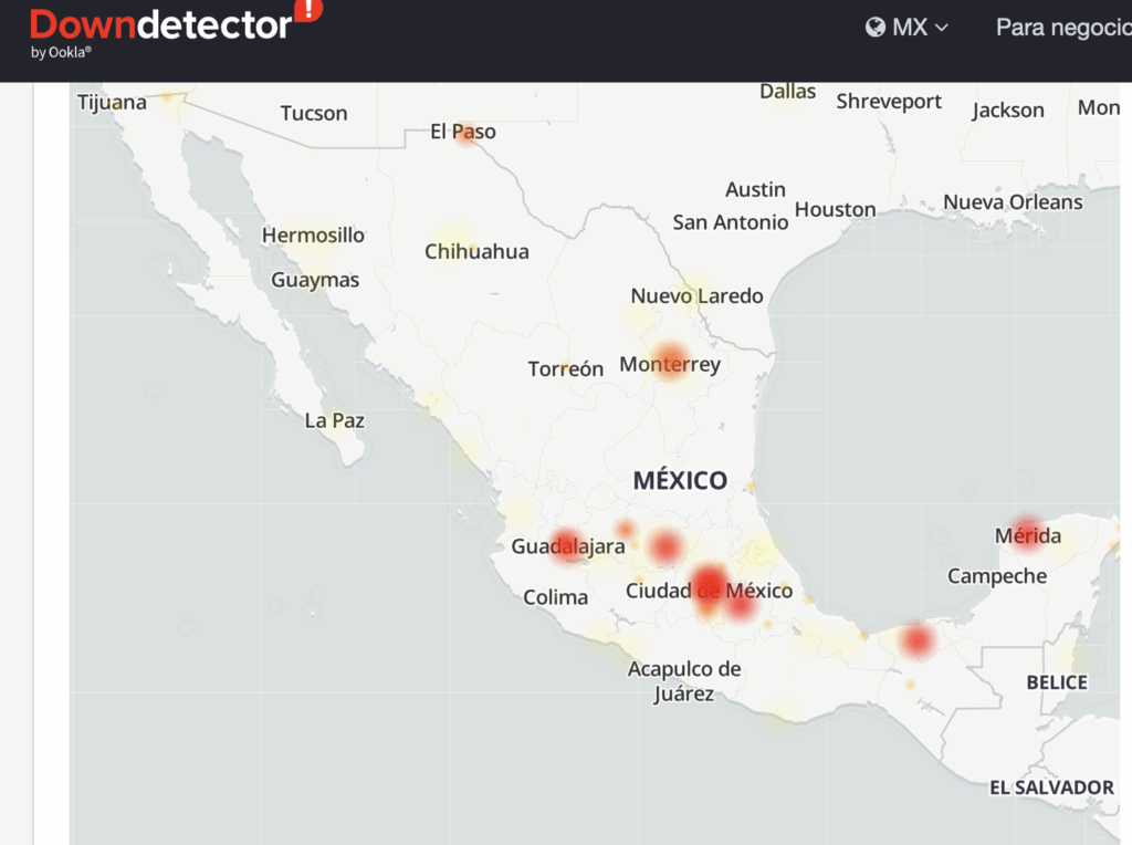 Falla en Banamex hoy